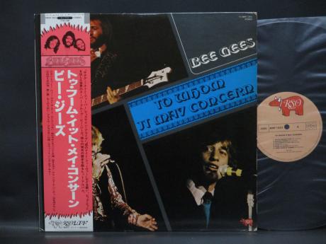 Bee Gees To Whom It May Concern Japan Rare LP PINK OBI