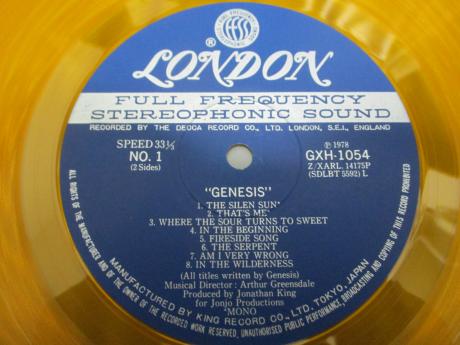 Genesis 1st Same Title Japan Tour ED LP DIF GOLD DISC