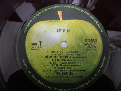 Beatles Let It Be Japan Orig. LP 2OBI RED WAX