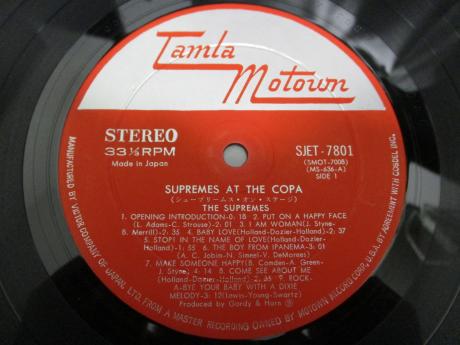 Diana Ross Supremes At The Copa Japan Orig. LP OBI DIF