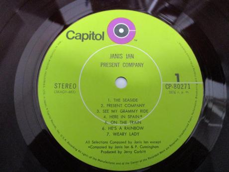 Janis Ian Present Company Japan Orig. LP RED WAX