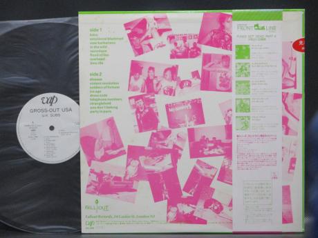 U.K. Subs Gross-Out USA Japan Orig. PROMO LP OBI WHITE LABEL