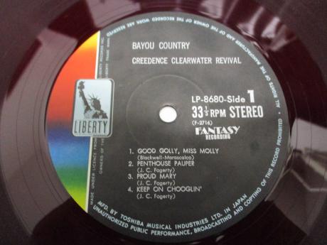 CCR Creedence Clearwater Revival Bayou Country Japan Orig. LP DIF RED WAX