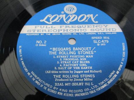 Rolling Stones Beggars Banquet Japan Early Press LP BIG COVER OBI