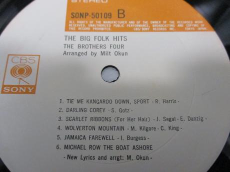 Brothers Four The Big Folk Hits Japan Rare LP CAP OBI SHRINK DIF
