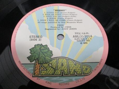 Free Highway Japan Early Press LP 2OBI INSERT