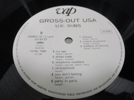 U.K. Subs Gross-Out USA Japan Orig. PROMO LP OBI WHITE LABEL