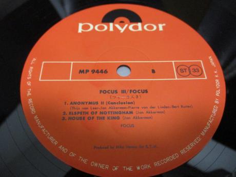 Focus Focus 3 Japan Orig. 2LP OBI INSERT