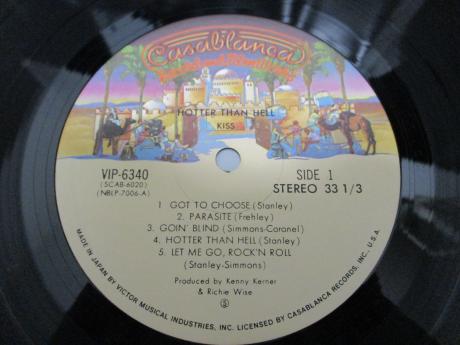 Kiss Hotter Than Hell Japan Rare LP OBI INSERT
