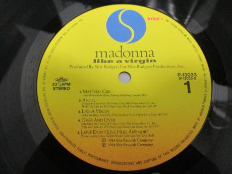 Madonna Like A Virgin Japan Orig. LP OBI SHRINK