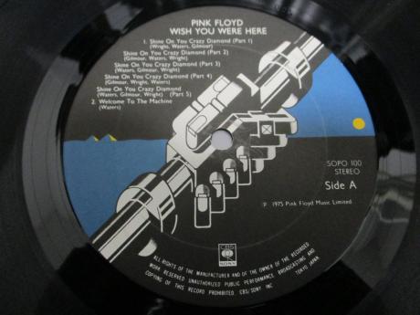 Pink Floyd Wish You Were Here Japan Orig. LP RARE POSTER