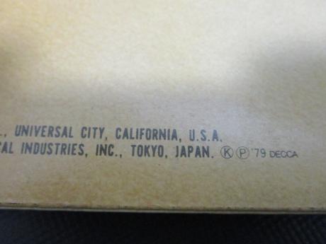 Wishbone Ash Live in Tokyo Japan Orig. LP INSERT