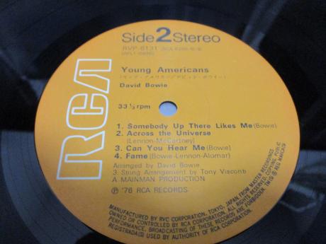 David Bowie Young American Japan Early Press LP PINK OBI