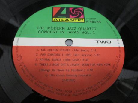 Modern Jazz Quartet Concert In Japan Vol.1 Japan ONLY LIVE LP OBI