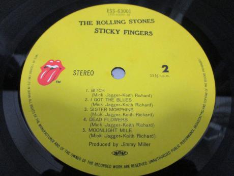 Rolling Stones Sticky Fingers Japan EMI LP GREEN OBI ZIPPER