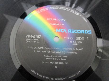 Wishbone Ash Live in Tokyo Japan Orig. LP INSERT
