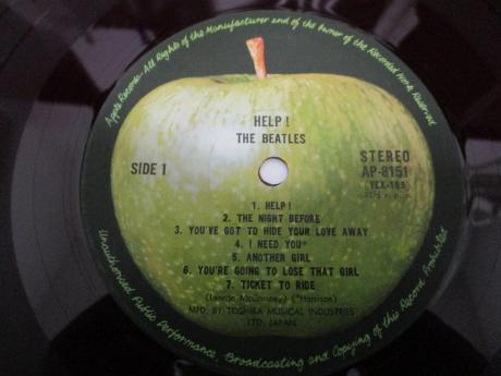 Beatles Help ! Japan Apple 1st Press LP OBI G/F RED WAX
