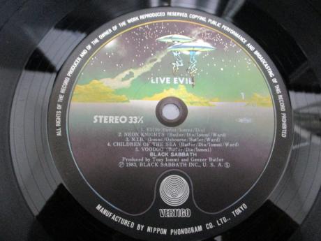 Black Sabbath Live Evil Japan Orig. 2LP OBI INSERT