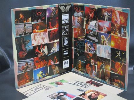 Aerosmith Live Bootleg Japan Orig. PROMO 2LP OBI WHITE LABEL POSTER