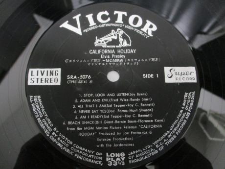 Elvis Presley California Holiday Japan Orig. LP G/F RARE PIN-UP