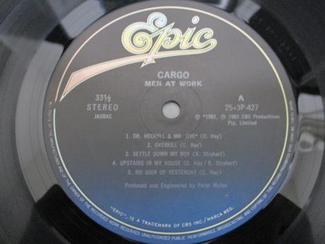 Men At Work Cargo Japan Orig. LP OBI
