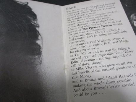 Colosseum Dick Heckstall-Smith A Story Ended Australia Orig. LP G/F