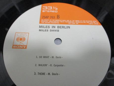 Miles Davis Miles In Berlin Japan Rare LP CAP OBI