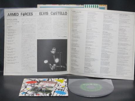 Elvis Costello Armed Forces Japan Orig. LP OBI + 3 Track EP 7"