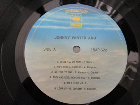Johnny Winter And S/T Japan LTD LP RED OBI