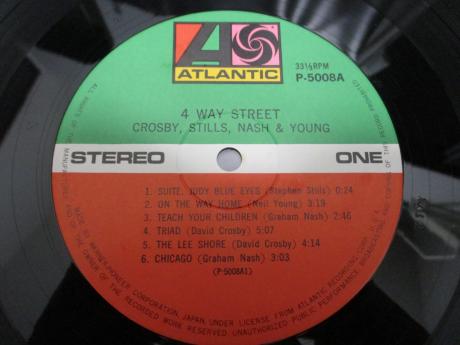 Neil Young CSN&Y Crosby Stills Nash & Young 4 Way Street Japan Orig. 2LP INSERT