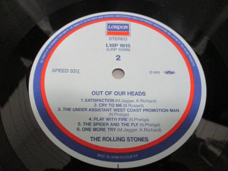 Rolling Stones Out of Our Heads Japan 25th Anniv LP OBI
