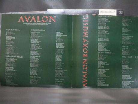 Roxy Music Avalon Japan Orig. LP OBI INSERT