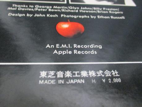 Beatles Let It Be Japan Orig. LP 2OBI RED WAX