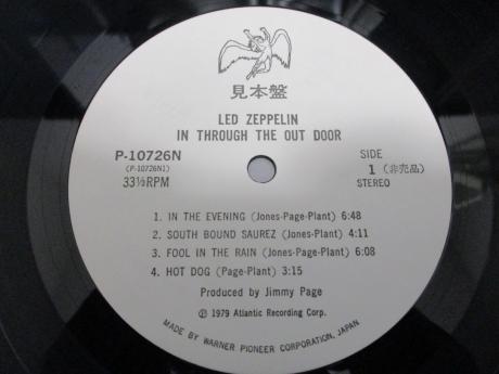 Led Zeppelin In Through the Out Door Japan Orig. PROMO LP OBI WHITE LABEL