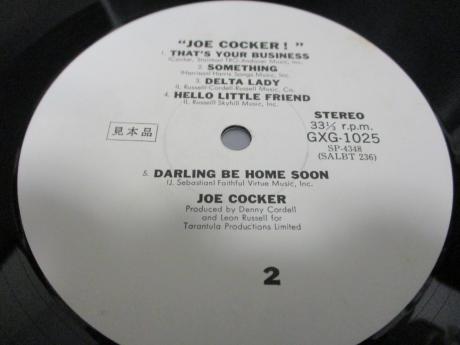 Joe Cocker Joe Cocker! Japan PROMO LP OBI WHITE LABEL
