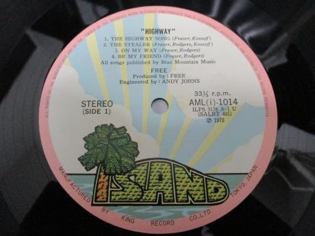 Free Highway Japan Early Press LP 2OBI INSERT