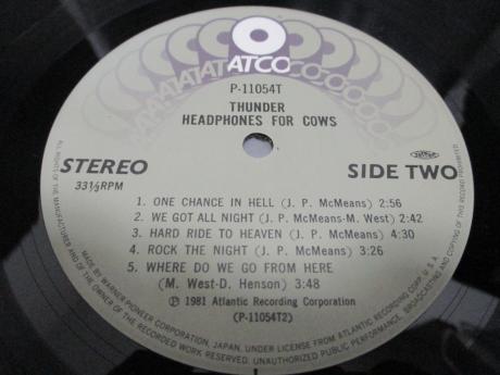 Thunder Headphones For Cows Japan Orig. LP OBI