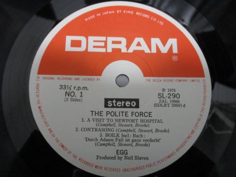 Egg The Polite Force Japan Orig. LP INSERT