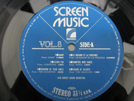 Jack Dorsey Grand Orchestra Screen Music Vol.8 Japan ONLY LP OBI BIG BOOKLET