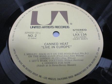 Canned Heat 70 Concert Live In Europe Japan Rare LP OBI G/F