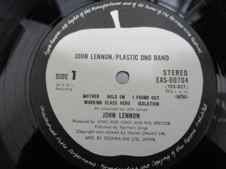 John Lennon Plastic Ono Band Japan Rare LP OBI