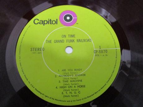 Grand Funk Railroad On Time Japan Orig. LP DIF RED WAX