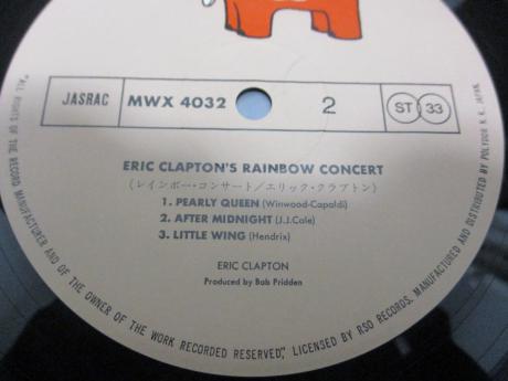 Eric Clapton Rainbow Concert Japan Rare LP OBI