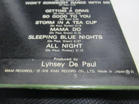 Lynsey De Paul Getting A Drag Japan ONLY PROMO LP OBI WHITE LABEL