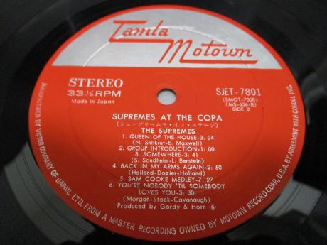 Diana Ross Supremes At The Copa Japan Orig. LP OBI DIF