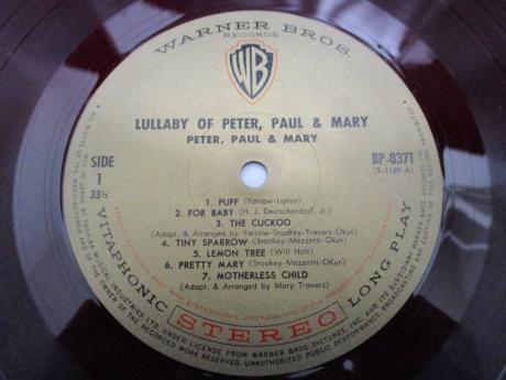 PPM Peter Paul and Mary Lullaby Of Japan ONLY LP RED WAX