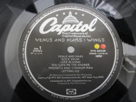 Paul McCartney Wings Venus and Mars Japan Orig. LP OBI POSTER