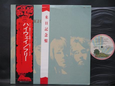 Free Highway Japan Early Press LP 2OBI INSERT