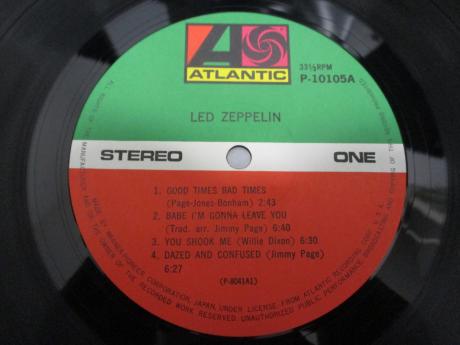 Led Zeppelin 1st Same Title Japan Rare LP BROWN OBI