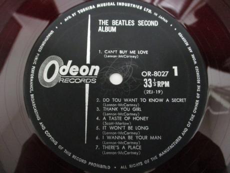 Beatles Second Album Japan Early Press LP ODEON RED WAX